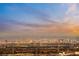 Stunning panoramic view of the city skyline at sunset at 650 Sentinel Spire St, Las Vegas, NV 89138