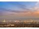 Evening city lights view from a home at 650 Sentinel Spire St, Las Vegas, NV 89138