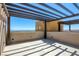 Spacious rooftop deck with pergola and city views at 650 Sentinel Spire St, Las Vegas, NV 89138