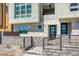 Private entrance to a townhome with modern stonework at 650 Sentinel Spire St, Las Vegas, NV 89138