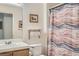 Clean bathroom with shower, sink, and toilet at 6901 Copper Kettle Ave, Las Vegas, NV 89130