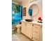 Charming bathroom with a vanity, toilet and shower at 7629 Delaware Bay Dr, Las Vegas, NV 89128