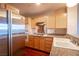 Eat-in kitchen with stainless steel appliances and granite countertops at 79 E Agate Ave # 306, Las Vegas, NV 89123