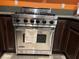 Stainless steel Viking range with oven, five burners and warming drawer at 8384 Creek Canyon Ave, Las Vegas, NV 89113