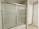 Bathroom with shower and linen closet at 8777 W Maule Ave # 2109, Las Vegas, NV 89148