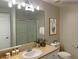 Clean bathroom with updated vanity and shower at 8777 W Maule Ave # 2109, Las Vegas, NV 89148