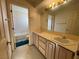 Double sink bathroom with access to tub at 8916 Stafford Springs Dr, Las Vegas, NV 89134