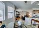 View of the dining area and living room from the kitchen at 1005 Sulphur Springs Ln # 202, Las Vegas, NV 89128