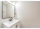 Simple bathroom with a single vanity and updated fixtures at 10968 Fintry Hills St, Las Vegas, NV 89141