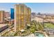 Aerial view of MGM Signature high-rise building with pools and landscaped grounds at 135 E Harmon Ave # 2501, Las Vegas, NV 89109