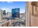 Stunning aerial view of Las Vegas skyline, showcasing the vibrant city landscape at 135 E Harmon Ave # 2501, Las Vegas, NV 89109