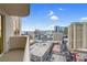 City views and sunshine await on this private balcony at 135 E Harmon Ave # 2501, Las Vegas, NV 89109