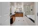 Luxurious bathroom with double vanity, large soaking tub and shower at 135 E Harmon Ave # 2501, Las Vegas, NV 89109