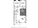 Two-story home floor plan, including 2 bedrooms, 2 baths, kitchen, great room and covered balcony at 135 Harmonica Ave # Lot 18, Henderson, NV 89011