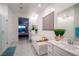 Luxurious bathroom with double vanity and soaking tub at 138 Reflection Cove Dr, Henderson, NV 89011