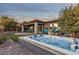 Private hot tub nestled in a beautifully landscaped backyard at 138 Reflection Cove Dr, Henderson, NV 89011