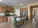 Spacious kitchen with an island and stainless steel appliances at 1404 Crystal Rainey Ave, North Las Vegas, NV 89086