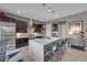 Sleek kitchen with stainless steel appliances and white countertops at 232 Errogie St, Henderson, NV 89012