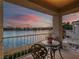 Enjoy breathtaking sunset views from this lakefront balcony at 2521 Seascape Dr, Las Vegas, NV 89128