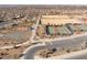 Aerial view showing community features such as tennis courts, basketball courts, and a park at 2837 Josephine Dr, Henderson, NV 89044