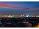 Night view of Las Vegas skyline from a community at 2837 Josephine Dr, Henderson, NV 89044