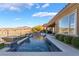 Inviting pool with water features and mountain views at 2837 Josephine Dr, Henderson, NV 89044