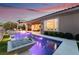 Relaxing pool area with water features and seating at 2837 Josephine Dr, Henderson, NV 89044