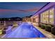 Expansive pool and spa with views of the city lights at 2837 Josephine Dr, Henderson, NV 89044