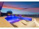 Relaxing pool and spa area with comfortable lounge chairs at 2837 Josephine Dr, Henderson, NV 89044