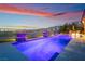 Stunning pool with spa at sunset, offering resort-style living at 2837 Josephine Dr, Henderson, NV 89044