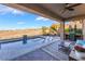 Relaxing pool and spa with mountain views and covered patio at 2837 Josephine Dr, Henderson, NV 89044