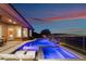 Luxury pool and spa with mountain and city views at 2837 Josephine Dr, Henderson, NV 89044