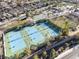 Community tennis courts with surrounding green space at 2837 Josephine Dr, Henderson, NV 89044