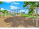 Community playground with swings and play area at 319 Hidden Highlands Dr, Las Vegas, NV 89110