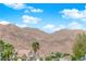 View of mountain range from residential neighborhood at 319 Hidden Highlands Dr, Las Vegas, NV 89110