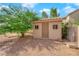 Well-maintained storage shed in the backyard at 319 Hidden Highlands Dr, Las Vegas, NV 89110