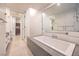 Spa-like bathroom with a large bathtub and modern fixtures at 3726 Las Vegas Blvd # 1002, Las Vegas, NV 89158