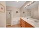 Bathroom features double sinks, a bathtub, and a shower at 3975 N Hualapai Way # 157, Las Vegas, NV 89129