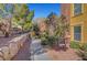 Landscaped pathway with mountain views at 3975 N Hualapai Way # 157, Las Vegas, NV 89129