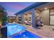 Inviting pool area with spacious patio and outdoor seating at 5167 Rock Daisy Dr, Las Vegas, NV 89135