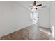 Bright bedroom with ceiling fan and neutral carpeting at 6333 Supernova Hill St, North Las Vegas, NV 89031