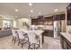 Spacious kitchen with island and stainless steel appliances at 6737 Fast Brook Ct, North Las Vegas, NV 89084