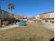 Community park with a walking path and picnic tables at 7017 Solana Ridge Dr, North Las Vegas, NV 89084