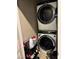 Convenient laundry room with stackable washer and dryer at 724 Last Dance Pl, Henderson, NV 89011