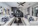 Living room with fireplace and modern decor at 724 Last Dance Pl, Henderson, NV 89011