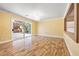 Dining room with hardwood floors and sliding glass doors at 7645 Rustic Galleon St, Las Vegas, NV 89139