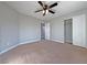 Spacious bedroom with carpet, ceiling fan and closet at 8971 Dallas Ridge Ave, Las Vegas, NV 89178