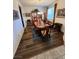 Formal dining room featuring a wooden table and built in hutch at 9545 Belmont Bay Ave, Las Vegas, NV 89148