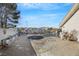 Spacious backyard with a pool, trampoline and mountain views at 10032 Fox Springs Dr, Las Vegas, NV 89117