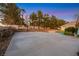 Large backyard with basketball court and trees at 10032 Fox Springs Dr, Las Vegas, NV 89117